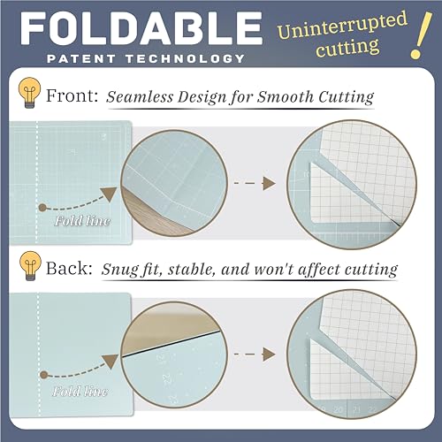 iMAT Flip Cutting Mat Note A3 Foldable Double-Sided Rose Pink - color: Rose Pink