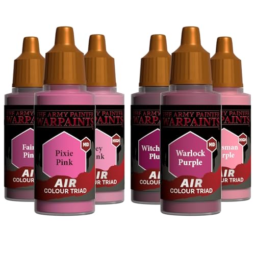 The Army Painter, Air Triads Magenta + Pink, 6 x 18 ml, airbrush - color: Magenta + Pink
