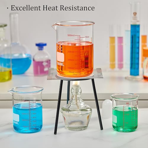 High Borosilicate Glass Measuring Cup Set-V-Shaped Spout,Includes 60ml(2OZ), 120ml(4OZ), 250ml(8OZ), 500ml(16OZ), and 1000ml (32OZ) for Kitchen or Restaurant, Easy to Read - size: 60ml/120ml/250ml/500ml/1000ml Measuring Cup Set