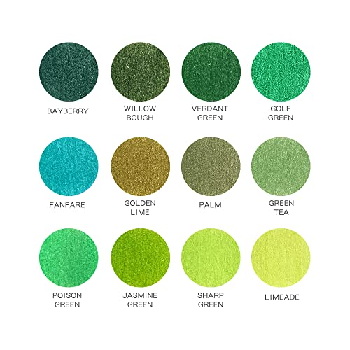 12 Green Colored Pencils Oil Based, Pre-sharpened Wooden Color Pencils Set - color: 12 green pencils