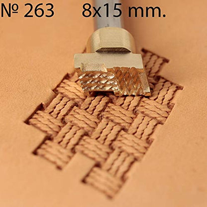 DandS ltd Leather Stamp Tool, Rope Knot, Professional Steel Craft Tool for Leatherworking, Embossing, Carving & Stamping Leather Projects, Belts Wallets & DIY Projects Compatible with Mallet #263 - color: Rope Knot 0.31" X 0.59"