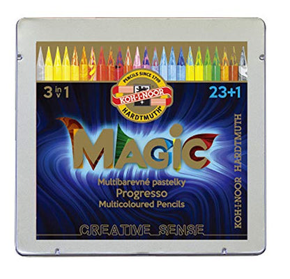 KOH-I-NOOR 8774024004PL Set Woodless Color MAGIC Pencil 8774 23+1 24 in SET