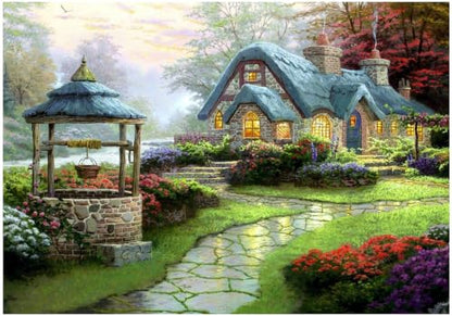 hill froeistung Landscape Scenery Diamond Art Painting Kits for Adults - color: HF-B013