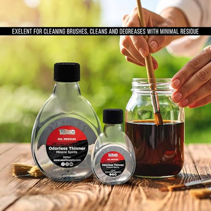U.S. Art Supply Odorless Mineral Spirits for Cleaning 125ml - size: 4.2 Fl Oz (Pack of 1)