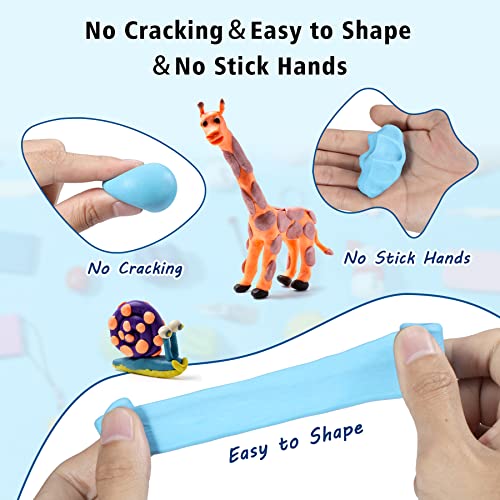 Aestd-ST Polymer Clay Kit 72 Colors, Oven Bake Modeling Clay for Kids - color: 72 Colors B
