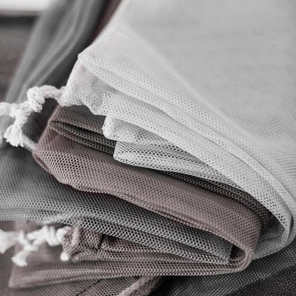29.5 x 59 Inch White Mesh Fabric Slightly Stretchy for Sewing Projects, Shopping Bag, Backpack Pocket and Straps and Netting Clothes (Pack of 3) - size: 29.5 x 59 Inch (Pack of 3)