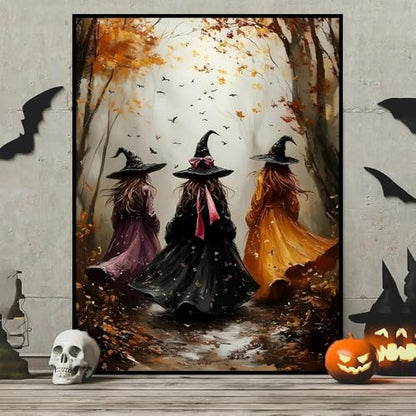 HHMATITS Halloween Diamond Art Kits for Adults 12 X 16Inch - color: Halloween-1