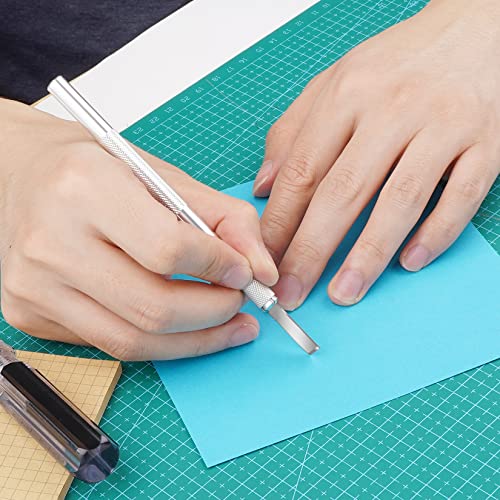 DIYSELF 150 PCS Exacto Knife Blades #17, SK5 Hobby Knife Replacement Blades | Flat-Edge Art Knife Blades for Chiseling and Trimming, Controlled-Cutting Craft Knife Blades for Paper, Wood and Leather - size: #17
