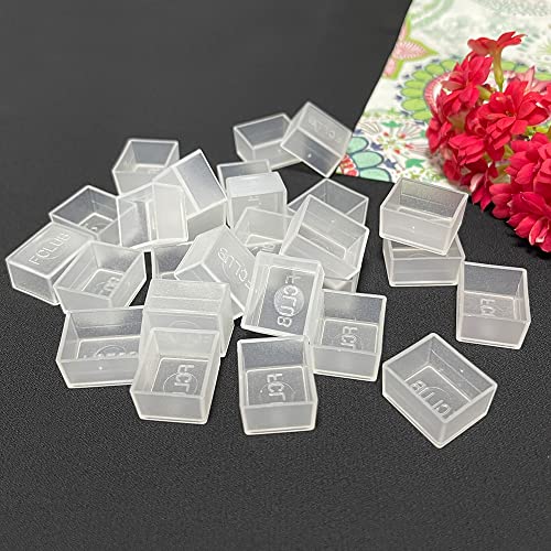 150PCS Transparent Watercolor Half Pans, Empty Paint Pans | Clear Plastic Half Pans for Watercolor, Gouache, Oils, DIY Palettes, Paint Refills, Paint Mixing Storage, Custom Palettes - style: 150Pcs Transparent Half Pans