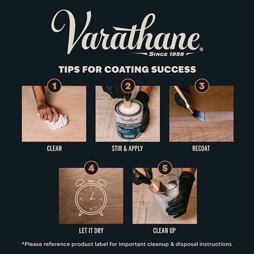 Varathane Water-Based Ultimate Semi-Gloss Polyurethane | Water-Based, Crystal Clear Interior Wood Protection, Fast Dry Time, Scratch Resistance, Covers Up to 125 Sq Ft, Quart - color: Matte, size: 1 Quart (Pack of 1)
