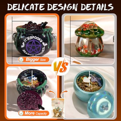 LET’S Resin Witch Cauldron Resin Mold, Halloween Resin Molds - color: Witch Cauldron Mold