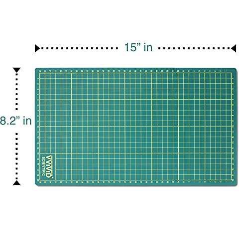VViViD 2-Pack Rotary Cutting Mat 15” x 8.2” Inches, Self Healing, for Sewing, Crafting, Scrapbooking