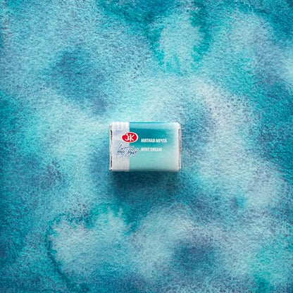 White Nights Limited Edition Granulation Metamorphoses Watercolor Collection of Professional Artist Grade Paints Vibrant Lightfast Colors by Nevskaya Palitra (Mint Dream) - color: Mint Dream