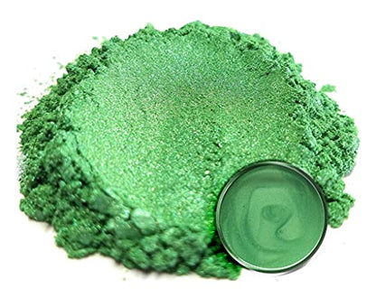 Eye Candy Pigments Premium Green Mica Powder - Mint Green (50gr) - for Epoxy, Resin, Soap, Paint, Woodworking, Acrylic Pouring, Bath Bombs, Fishing Lures - DIY Arts and Crafts Additive - color: Mint Green