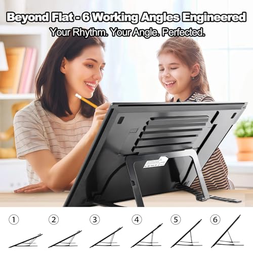 A3 Rechargeable LED Light Pad - 6-Level Stepless Dimming Tracing Light Box - color: A3D40-black