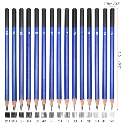 PATIKIL H Drawing Pencils for Sketching, 6PCS Sketch Pencils for Drawing Art Pencils Graphite Wood Pre-sharpened for Drawing Sketching Artists, H Pencils - size: 1 Count (Pack of 1), style: H