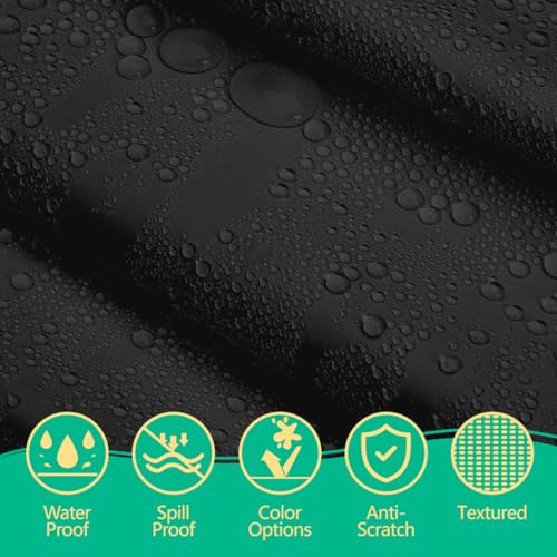 Black Round Disposable Plastic Tablecloth 84 Inch [10-Pack] - Bulk Waterproof Party Supplies, Easy Cleanup - color: Fa1 - Black, size: 10 PACK | Round | 84 Inch