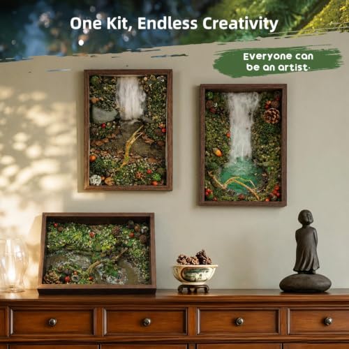 Microland Calming Craft Kits for Adults DIY Zen Forest Landscape Resin Craft Kit Fun Creative Crafting Set for Teens Women Relaxing Adult Activities on Ladies Night Crafty Artist Gift for Mom Birthday