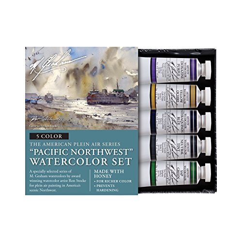 M. Graham & Co. Watercolor Set - color: Pacific Northwest 5 Color Watercolor Set, style: Watercolor Sets