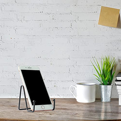 IBosins 5-Pack 3-Inch Small Plate Display Stands Black Metal Frame Stand - color: Black, size: 3 Inch