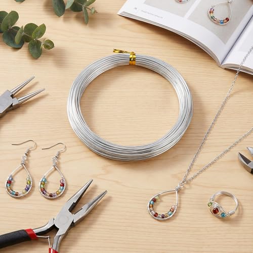 1mm 33 Feet Aluminum Craft Wire, Bendable Armature Wire, Mental Silver Bendable Wire for Sculpting, DIY, Crafting, Jewelry Making, Modelling, Bonsai Training, Doll Making (1 Roll) (1mm × 10m) - size: 1mm × 10m