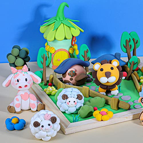 Air Dry Clay Kit for Kids – 24 Colors Non-Toxic Soft Modeling Clay Set - color: 24 Colors