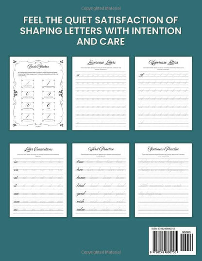 Calligraphy Practice Book for Beginners: A Step-by-Step Guide to Building Strong Letter Skills from Basic Strokes to Full Sentences