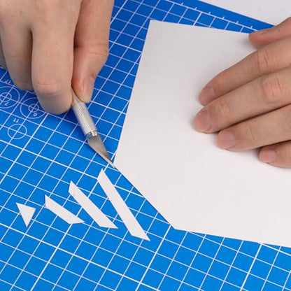 DIYSELF 8in×6in Cutting Mat, Self Healing Cutting Mat, A5 Craft Mat | A5 Cutting Mats for Sewing Hobby Fabric Project, 5-Ply Craft Cutting Board Double Sided, Craft Mat, Quilting Cutting Mats - color: Blue, size: 8"L x 6"W