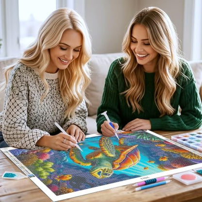 YOYA Large Diamond Art Kits for Adults, Sea Turtle 5D Diamond Painting - color: Sea Turtle 505