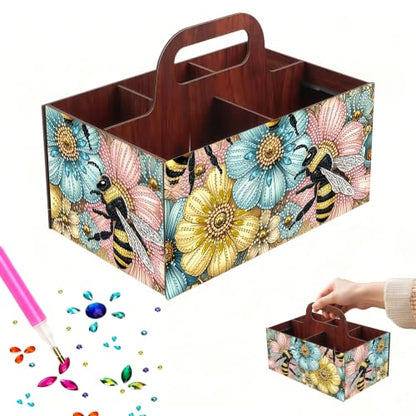Bees DIY Diamond Painting Storage Box for Adults - color: Bees