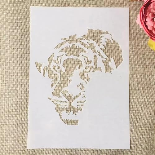 TIAMECH A4 Reusable Protected Animals Tiger Stencil for Painting - style: Tiger Africa