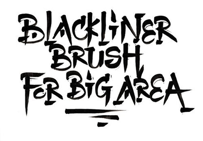 Molotow Blackliner Brush and Refill (Highly Pigmented, Permanent Ink), 1 Piece, with 1 Refill for Blackliner 30ml - style: Brush and refill