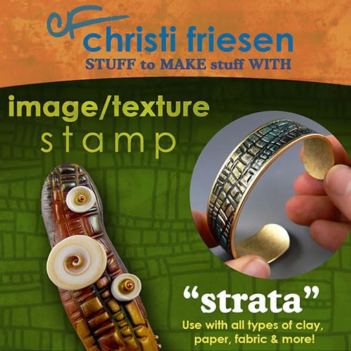 AVES Co Rubber Texture Clay Stamps Strata Texture - Versatile for All Types - style: Strata