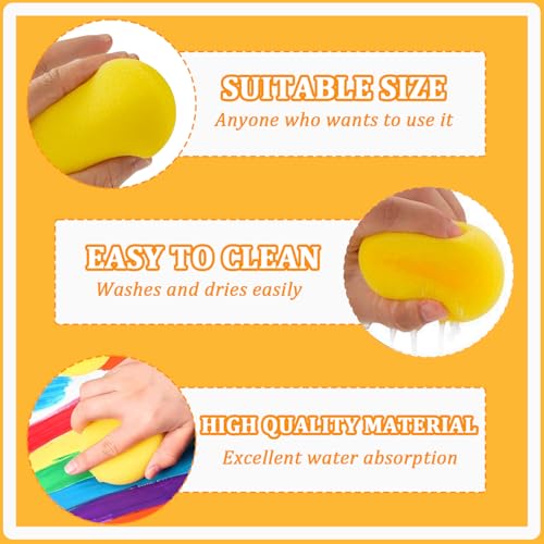 30 PCS Round Paint Sponges,2.9 inch Pottery Sponges - size: 30pcs-2.9inch