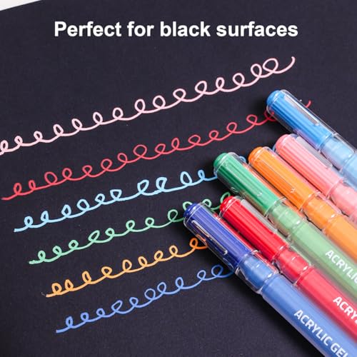 90 Colors Acrylic Gel Pens Set with 1.0mm Fine Point