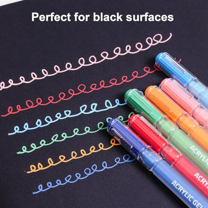 90 Colors Acrylic Gel Pens Set with 1.0mm Fine Point
