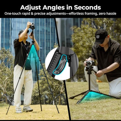 SmallRig 71" Camera Tripod Stand AP-21, Travel Tripod for iPhone and Camera for Canon for Nikon with Phone Holder & Carry Bag, Portable Beginner Tripod with Quick-Flip Lock Legs, Max Load 11lb - style: AP-21