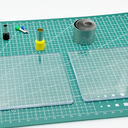 Yayatty Polymer Clay Tools, Acrylic Clay Roller, Acrylic Sheet, Rotary Cutting Mat, Round Polymer Clay Cutters with Clay Slicer Blade for Pottery and Sculpture, 22 PCS - color: 22 PCS