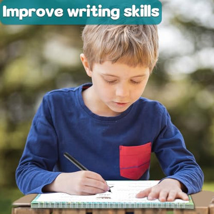 chiazllta Grooved Cursive Handwriting Workbook with Disappearing Ink Pens Magic Reusable Grooved Cursive Writing Practice for Beginners Kids Kickoff Student Workbook Homeschooling Supplies (Words) - style: Words