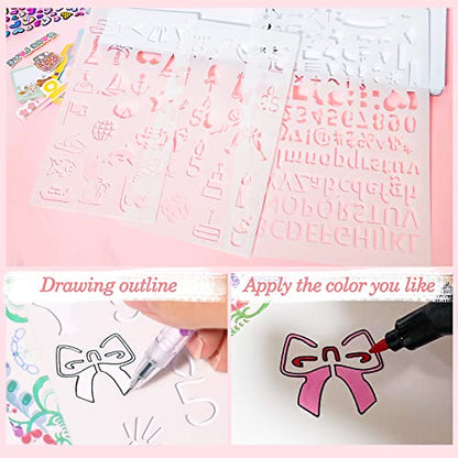 DIY Journal Kit, Gifts for Girls Age of 8 9 10 11 12 13 Years Old and Up, Girls Journal Set for Teen Decorate Her Planner/Organizer Birthday Gift Cute Art Crafts Scrapbook Stationary Kit