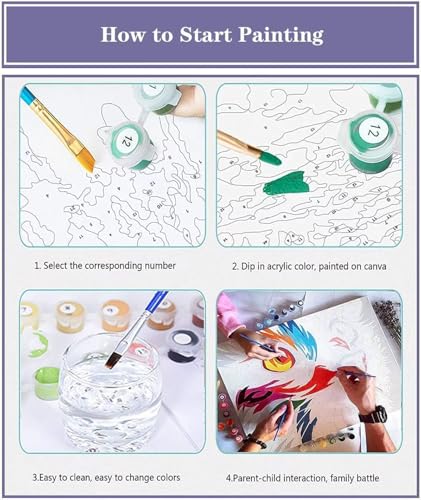 TCDZMYGS Flower Paint by Numbers Kit for Adults Beginner,10x10 inch - color: diamond art-flower-1030-2