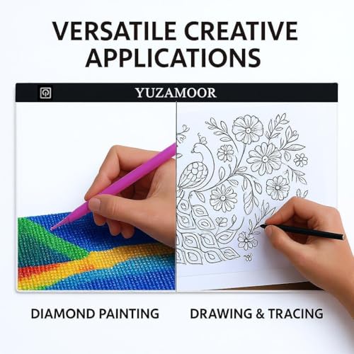 A3 LED Light Pad for Diamond Art, Sketching, Painting - Adjustable Brightness, Sketching, Tracing - USB Powered Complete Art Light Board Kit with Pad Stands and Clips - size: A3 Kit