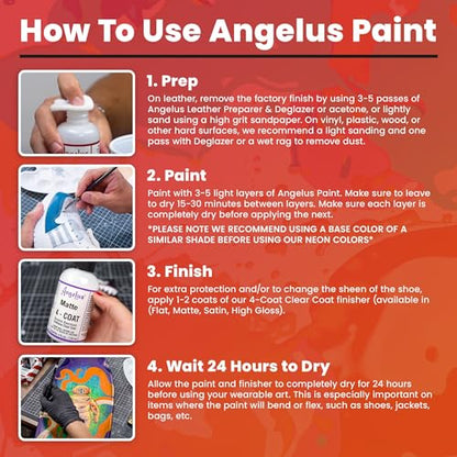 Angelus Acrylic Leather Paint 1 oz Cream - color: Cream, size: 1 Fl Oz (Pack of 1)