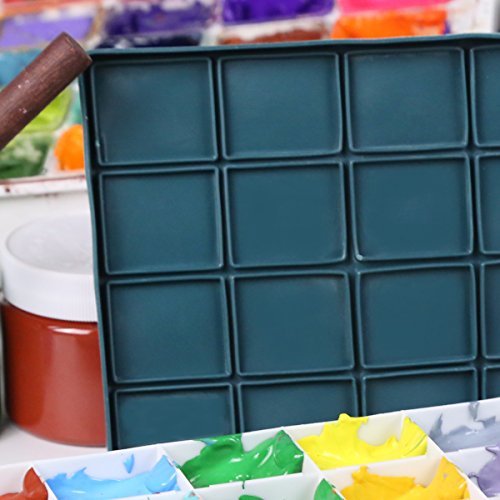 Transon Artist Paint Saver Palette 24 Wells with 1 Fine Paintbrush - size: 24 Wells