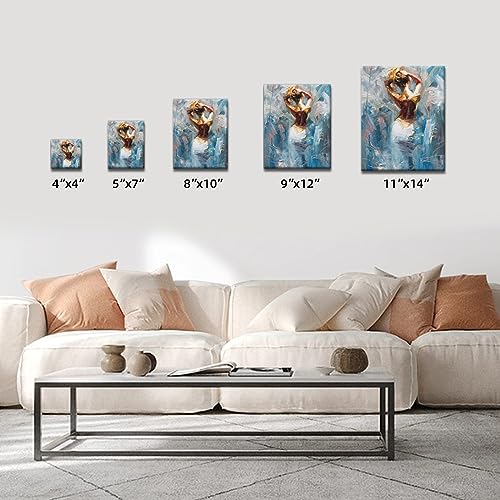 20 Pack Stretched Canvases-4Packs of 4x4,5x7,8x10,9x12,11x14 | 100% Cotton Blank Painting Canvas for Oil, Acrylic Paint & Other Painting Media - size: Mix 20Pack