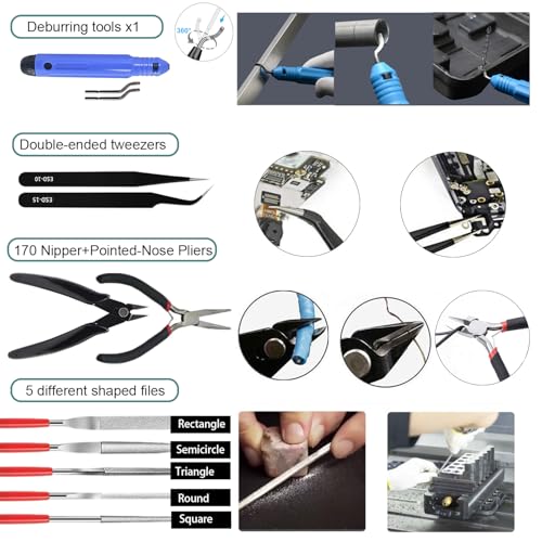 3D Printer Tool Kit, 68Pcs 3D Printing Tool Kit Assembly/Removal/Digital Caliper/Deburring/Model Processing/Spirit Level/Cleaning Tool Set Box 3D Printer Accessories for 3D Printing - color: 3D Printer Tool Kit Box-1