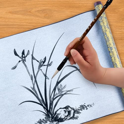Flylin Calligraphy Cloth,Reusable Chinese Calligraphy Practicing Tool Green - color: Green