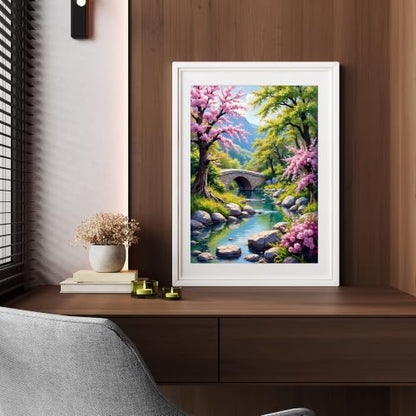 YOYA 2 Pack 5D Landscape Diamond Art Kits for Adults 12x16 Inch - color: Landscape 038