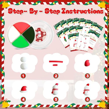 MuseLuxe Air Dry Clay - 12 Boxes Christmas Modeling Clay Kit | 8 Sculpting Tools,Safe & Non-Toxic,DIY Magic Gifts Toys for Boys,Girls,Kids - color: 12 Colors
