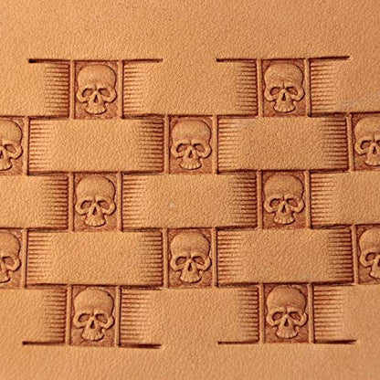 DandS ltd Leather Stamp Tool, Skull, Professional Steel Craft Tool for Leatherworking, Embossing, Carving & Stamping Leather Projects, Belts Wallets & DIY Projects Compatible with Mallet #281 - color: Skull Face 0.28 x 63"